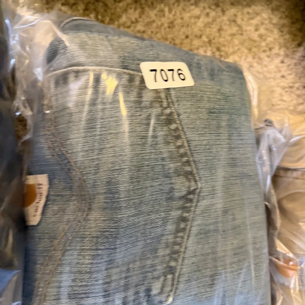 Carhartt‎ 101483-980 Mens Relaxed Fit Straight Leg Denim Jeans Blue 33x34